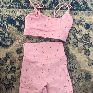 Pink Floral Activewear Set